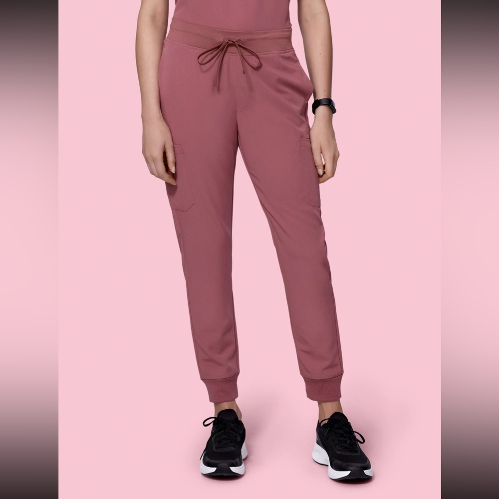 Mauve Mandala jogger scrubs